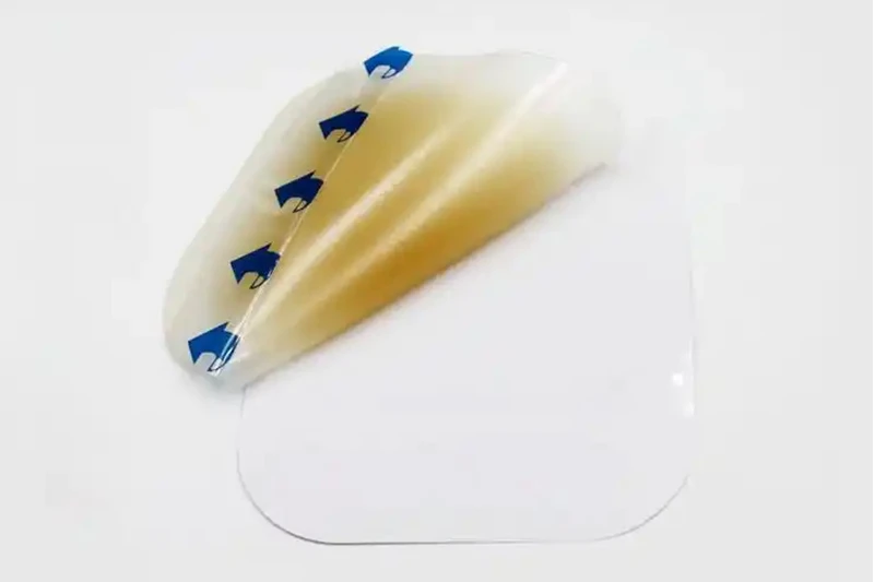 Beige Square High-Absorbency Hydrocolloid Dressing